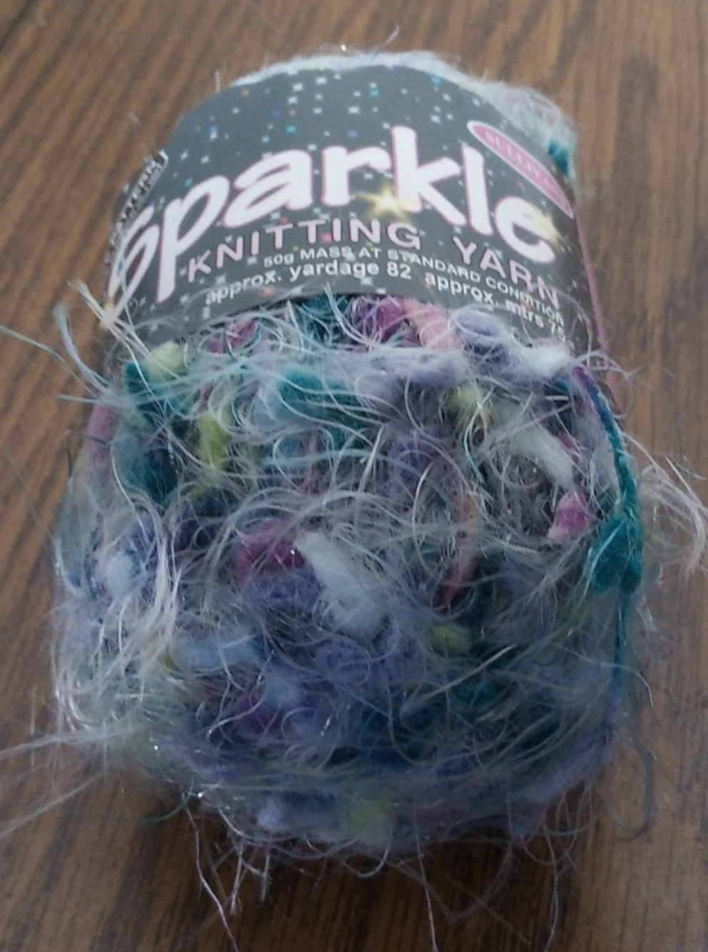Sullivans Sparkle Topaz Knitting Yarn One Skein